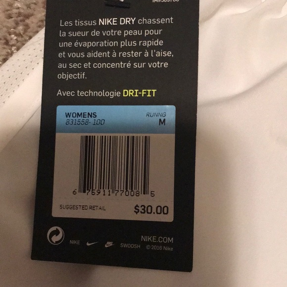 White nike shorts NWT - Picture 3 of 3